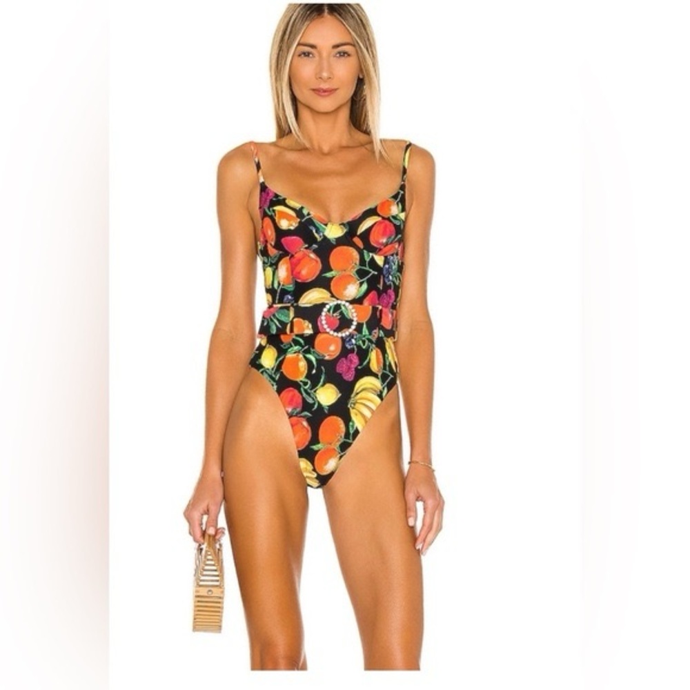 WeWoreWhat One Piece Swim Retro Fruit